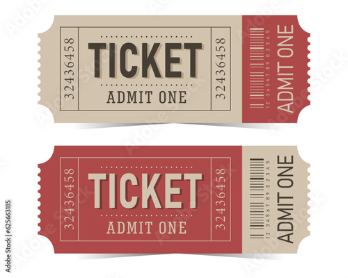 retro golden vintage ticket template