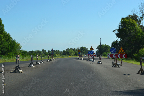 Wallpaper Mural repair work is underway on the road Torontodigital.ca
