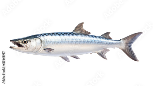 Barracuda fish isolated on transparent background