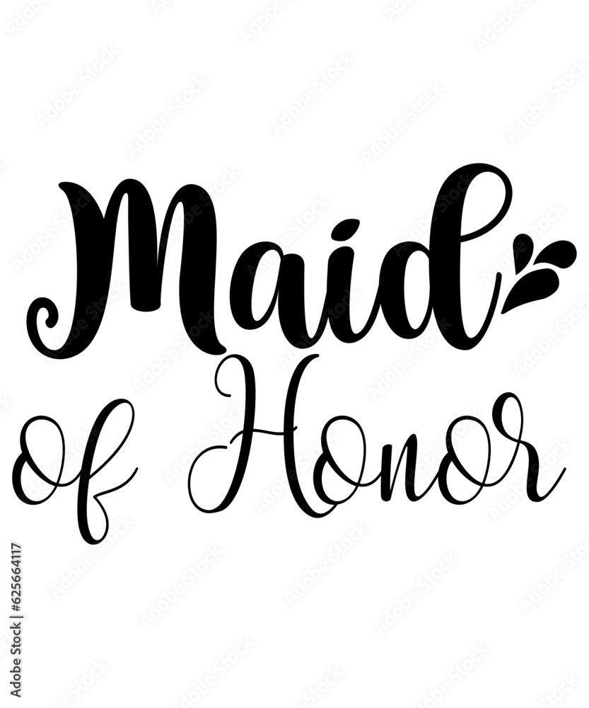 Maid of Honor SVG Cut File