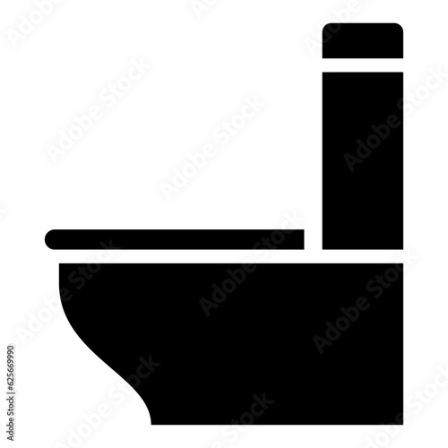 洋式トイレのシルエットアイコン