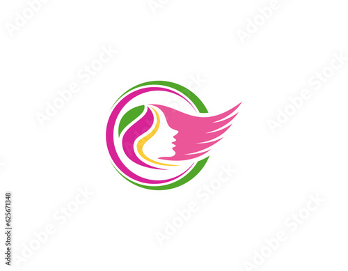beauty woman logo template