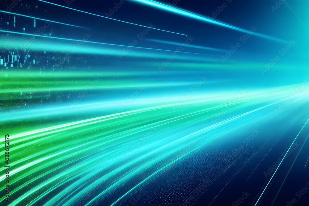 Abstract futuristic background with glowing neon high speed wave lines and lights for data transfer Abstract futuristic background with glowing neon high speed wave lines and lights for data transfer