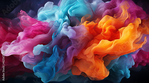 An abstract design made of liquid paint pattern , creativity and imagination to use as wallpapers for screens and devices