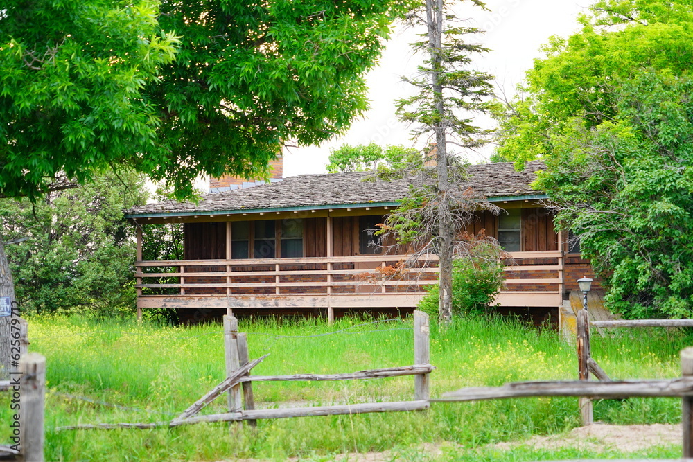 beautiful village house and barn in state of Idaho, USA beautiful village house and barn in state of Idaho, USA