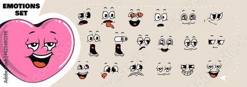 Photographie Cartoon retro faces