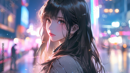 Anime cartoon character 