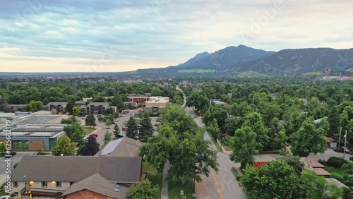 view of boulder Colorado from a north side of the city
