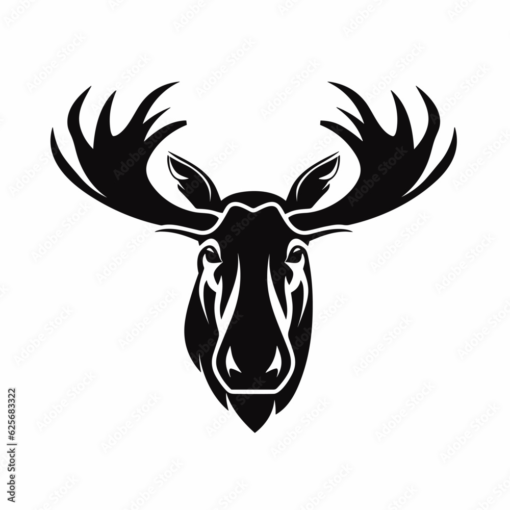 Moose logo, moose icon, moose head, vector Moose logo, moose icon, moose head, vector