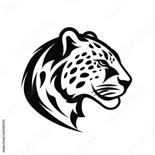 Cheetah logo, cheetah icon, cheetah head, vector