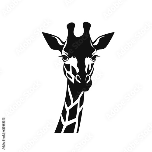 Giraffe logo, giraffe icon, giraffe head, vector