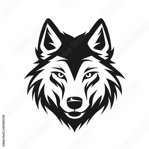 Wolf logo, wolf icon, wolf head, vector