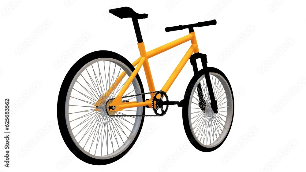 Fototapeta premium Mountain bike used for cycling on trails