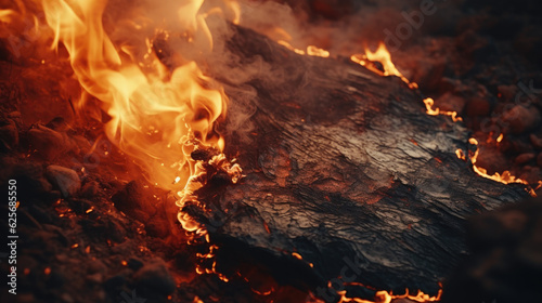 burning paper close-up, showcasing the textures and colors of the fire, cinematic shot wallpaper, AI