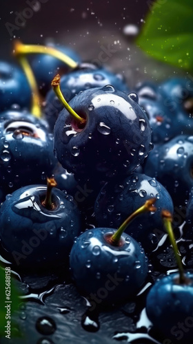 Luscious Blue Cherries: Fresh and Tempting