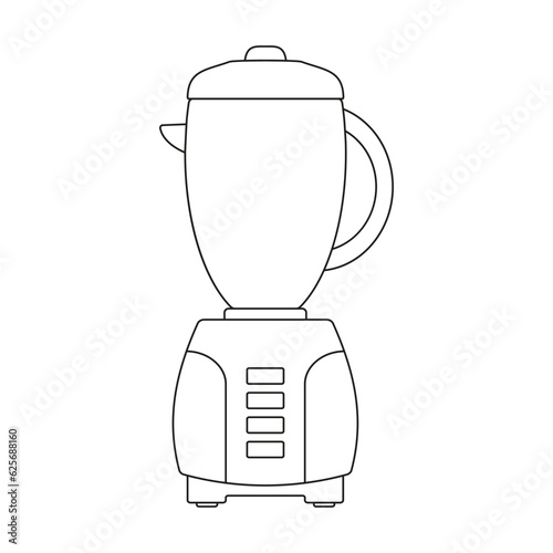 Automatic kitchen blender icon on a white background.