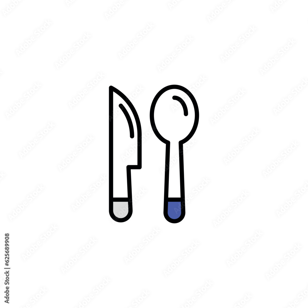 Dinner icon design with white background stock illustration Dinner icon design with white background stock illustration