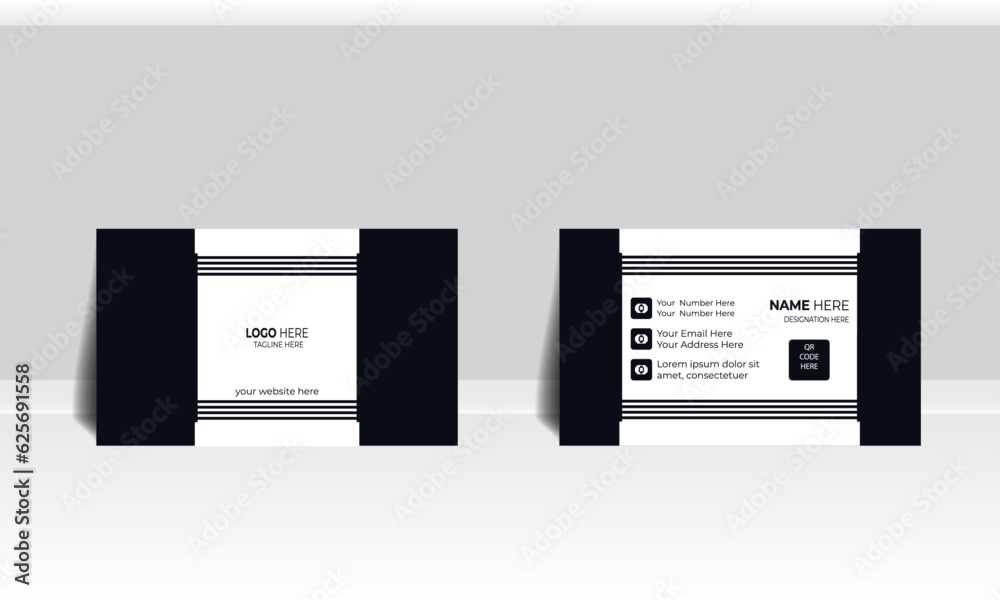 Dynamic Double-Sided Business Card - Horizontal Layout for Modern Professionals Dynamic Double-Sided Business Card - Horizontal Layout for Modern Professionals