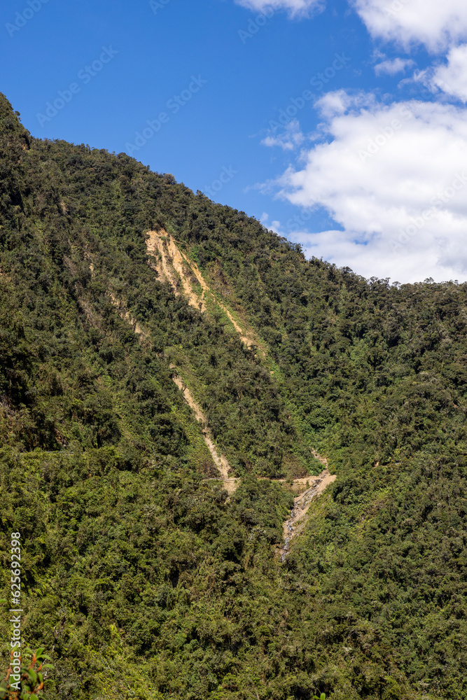 Fototapeta premium Landscape around the famous death road, the