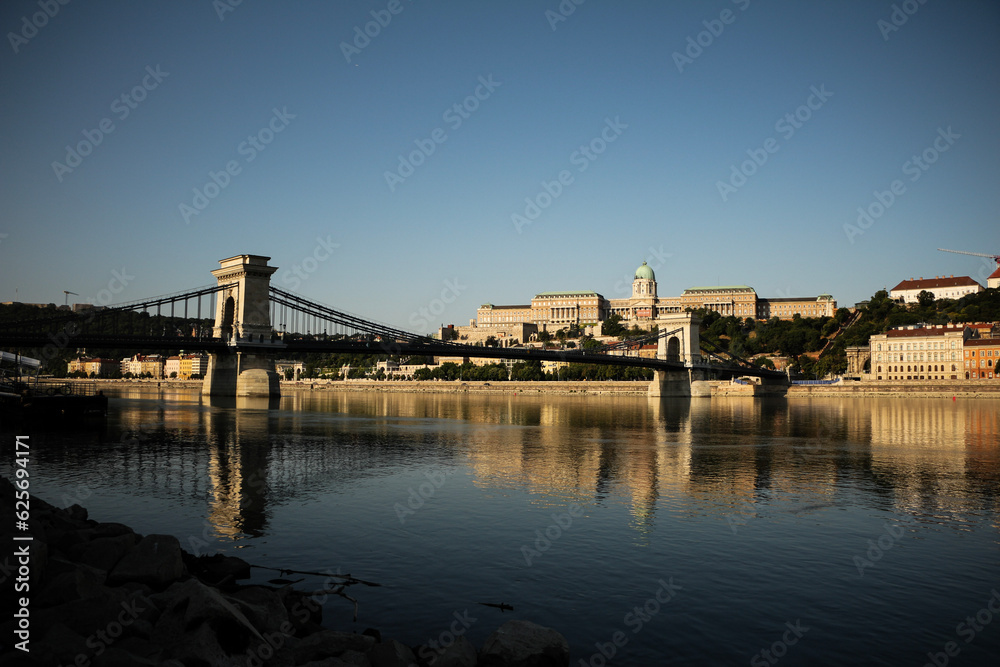 Fototapeta premium Sunriseover the river