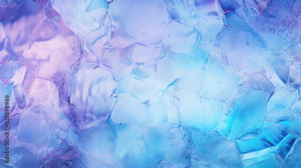 Obraz premium Multicolored glow ice texture background Generative AI