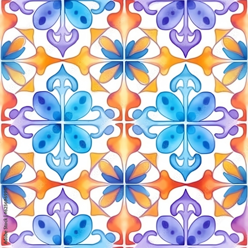 seamless floral pattern, generative AI 