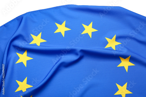 Flag of European Union on white background