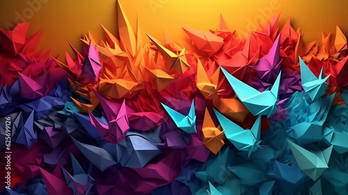 abstract colorful background, generative AI 