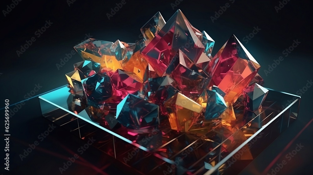 Fototapeta premium Crystal composition