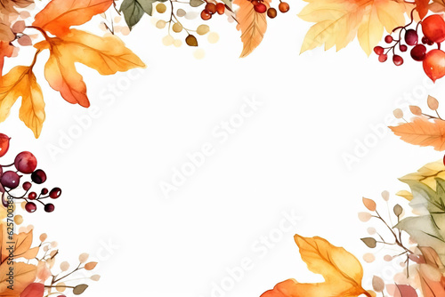 Abstract autumn background with yellow leaves. Generative AI.