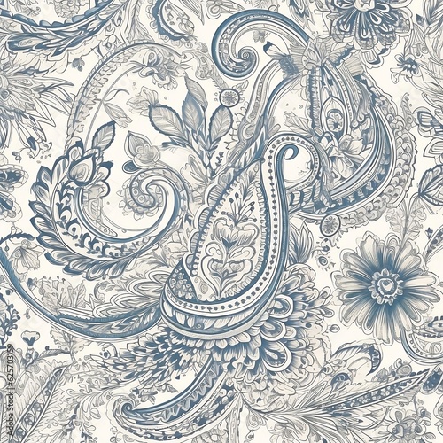 Obraz na płótnie paisley background, generative Ai w salonie