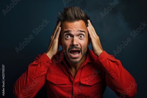 Man Expressing Disbelief and Surprise