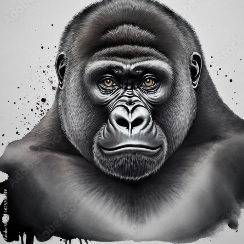Portrait of Gorilla | AI Generated