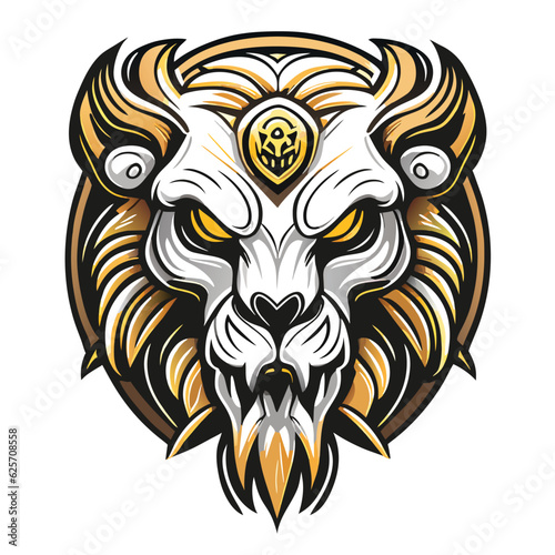 Evoke primal instincts with our vintage lion skull, a symbol of power and resilience from the annals of time.