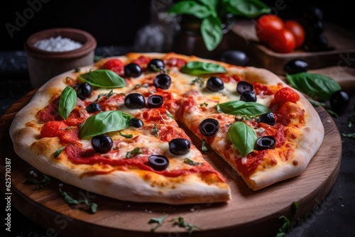 Succulent Pizza Margherita  Italian Flavors in Focus