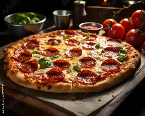 Taste the Perfection: A Pepperoni Pizza Experience Like No Other, pizza de peperoni, generative ai