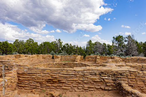 Sunny view of the historical Coyote Village in Mesa Verde National Park