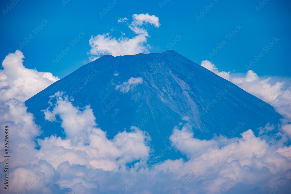 	夏の毛無山山頂から　富士山の雄姿