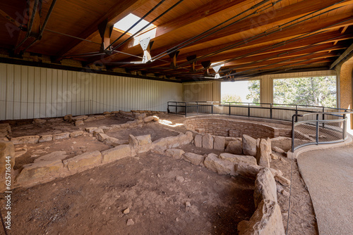 Sunny view of the historical Coyote Village in Mesa Verde National Park