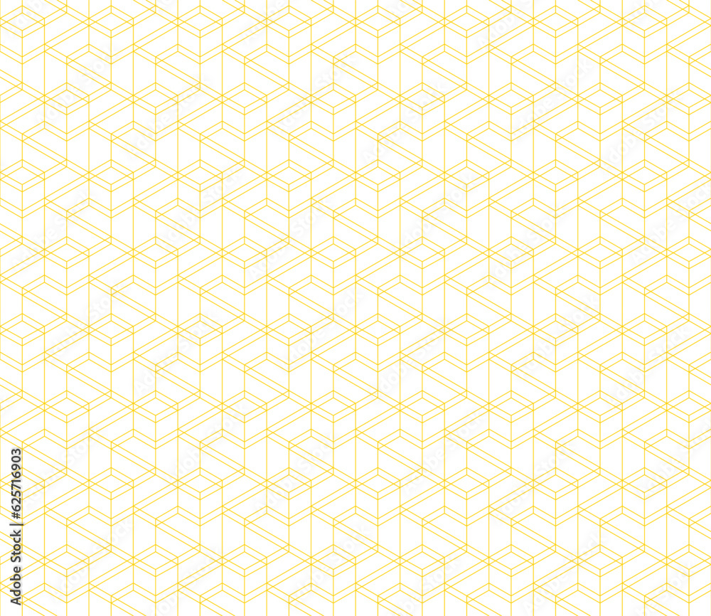 Vector seamless cubic hexagon pattern. Abstract geometric low poly background. Stylish grid texture. Vector seamless cubic hexagon pattern. Abstract geometric low poly background. Stylish grid texture.
