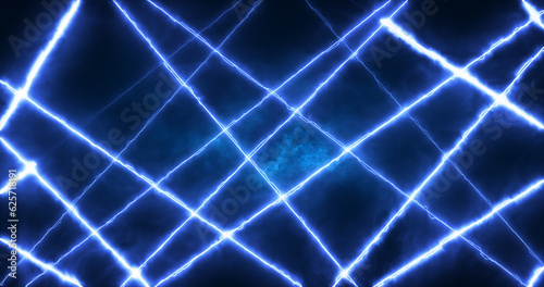 Abstract blue energy lines magical glowing background