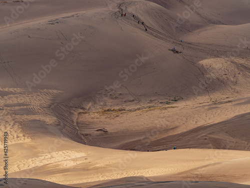 Fototapeta Naklejka Na Ścianę i Meble -  Sunny view of the landscape of Great Sand Dunes National Park and Preserve