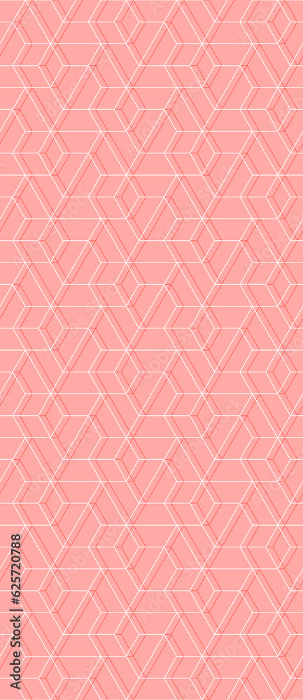 Vector seamless linear pattern with rhombuses. Abstract geometric low poly background. Stylish hexagon grid texture. Vector seamless linear pattern with rhombuses. Abstract geometric low poly background. Stylish hexagon grid texture.