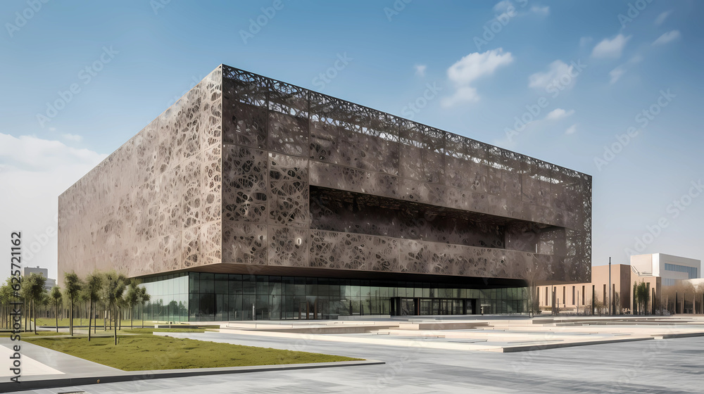 Immerse yourself in a vibrant cultural fusion. A contemporary museum stands as a testament to the blending of different artistic traditions. The building's exterior features a captivating mix of mater Immerse yourself in a vibrant cultural fusion. A contemporary museum stands as a testament to the blending of different artistic traditions. The building's exterior features a captivating mix of mater