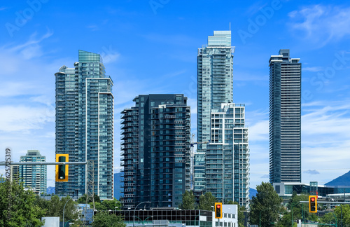The Cityscape of Metrotown, Burnaby, Canada, it is British Columbia's third-largest city by population.