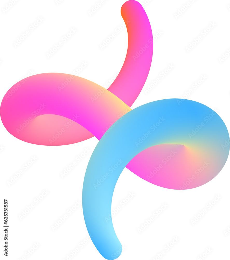 Colorful 3D Abstract Gradient Ramp Shape Illustration Isolated on a Transparent Background Colorful 3D Abstract Gradient Ramp Shape Illustration Isolated on a Transparent Background