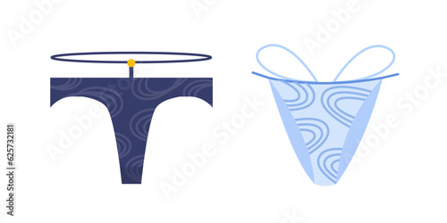 Swimsuit shorts sticker set