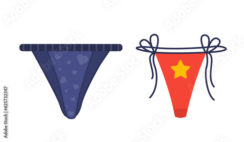 Swimsuit shorts sticker set
