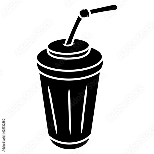 drink cup with straw 
