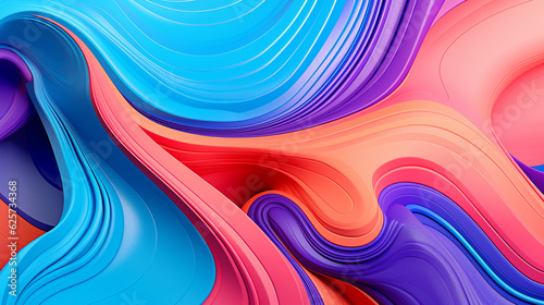close-up of a vibrant wave pattern